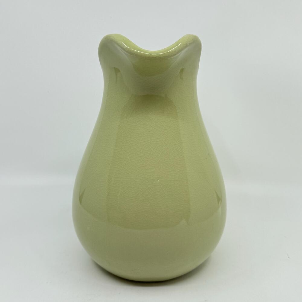 Vintage Mid-Century Large Crazed Pastel Green Pitcher Jug - Picture 4 of 8